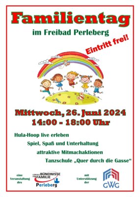 Familientag im Freibad - die Feuerwehr ist dabei