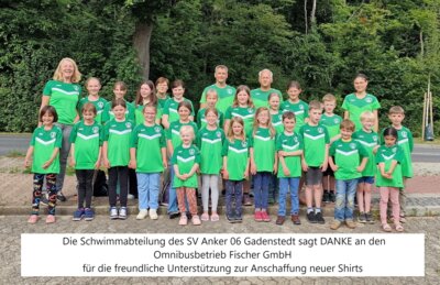 Foto zur Meldung: 60 Jahre Schwimmabteilung - Danke an Omnibusbetrieb Fischer aus Hoheneggelsen