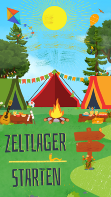 Zeltlager starten (Bild vergrößern)