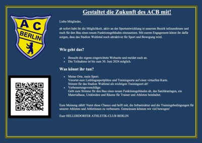 AC BERLIN - Sportentwicklungsplan