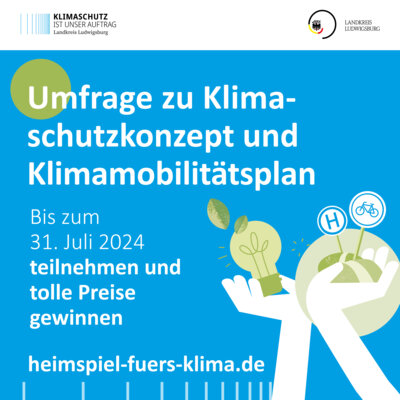 Heimspiel fürs Klima: Online-Umfrage vom 4.- 31.7.2024 - Meinung teilen und tolle Preise gewinnen