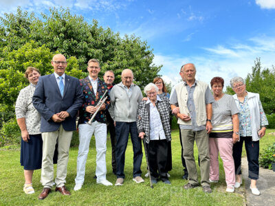 Die Familie trifft sich zum Geburtstag von Herta Mertens einmal im Jahr in Pritzwalk. Foto: Katja Zeiger (Bild vergrößern)
