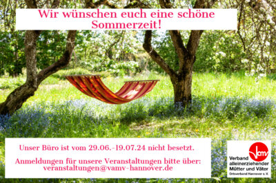 Meldung: Wir machen ein wenig Pause