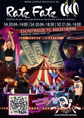 Meldung: Gastspiel Zirkus RatzFatz aus Bochum