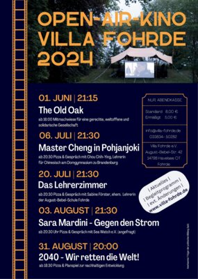 Meldung: Sommer Open Air Kino in der Villa