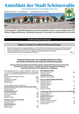 Artikel für das Amtsblatt