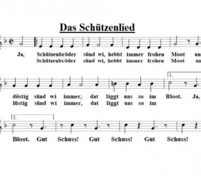 Das Schützenlied und das Altklosterlied &gt; platt und hochdeutsch