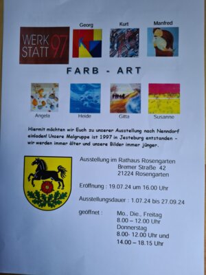 Kunst im Rathaus in Nenndorf "Farb - Art"