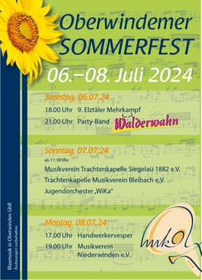 Link zu: Oberwindemer Sommerfest vom 06. - 08. Juli 2024