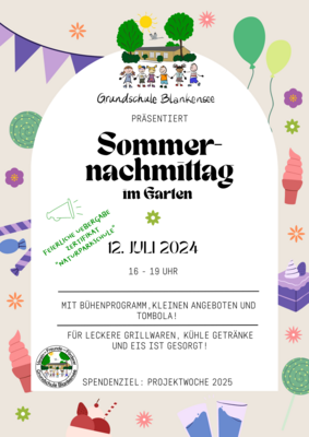 Einladung zum Sommernachmittag (Bild vergrößern)