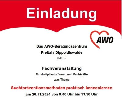 Meldung: Fachveranstaltung für Multiplikator*innen und Fachkräfte zum Thema Suchtpräventionsmethoden praktisch kennenlernen