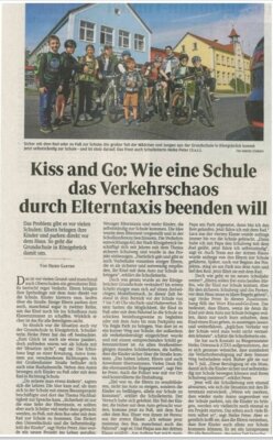 Kiss and Go: Wie eine Schule das Verkehrschaos duch Elterntaxis beenden will (Bild vergrößern)