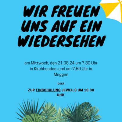 Wiedersehen am 21.08.2024
