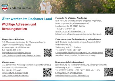 Älter werden im Dachauer Land - Beratungsstellen