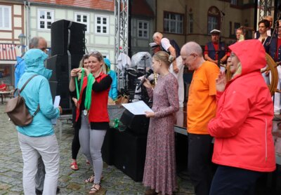 Auszeichnung der besten Radler und Teams im Rahmen des Kyritzer Altstadtfestes. © LK OPR