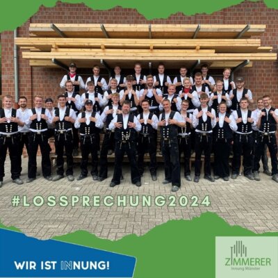 Lossprechungsfeier der Zimmerer-Innung Münster 2024 (Bild vergrößern)