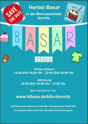 Online Basar der Glückskinder und Glückszwerge Kita