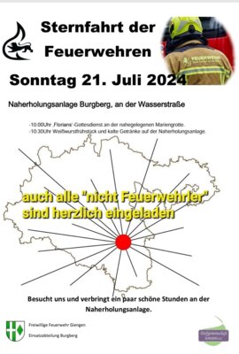Sternfahrt der Feuerwehren (Bild vergrößern)