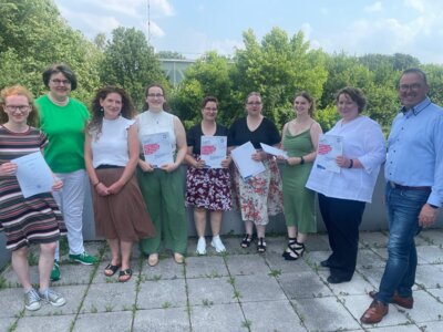 Gruppenbild bei der Lossprechungsfeier 2024