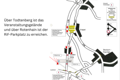 Meldung: Straßensperrung wegen Rock im Feld