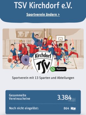 Foto zur Meldung: REWE Aktion Scheine für Vereine und DANKE an Alle die mit gesammelt haben für den TSV Kirchdorf!!!