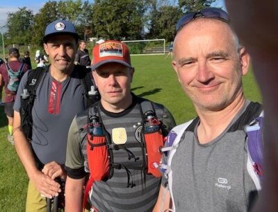 Trail-Mannschaft mit Bernd Geis, Timo Schreck und Wolfgang Schreck