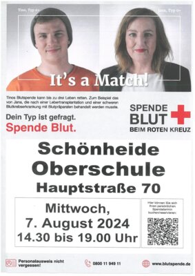 Blutspende-Termin (Bild vergrößern)