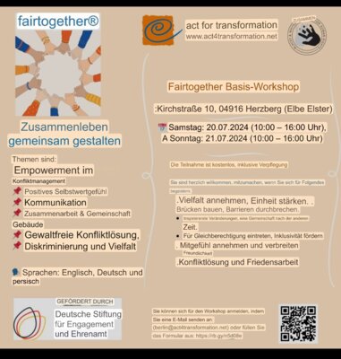 Meldung: Fairtogether Basis-Workshop