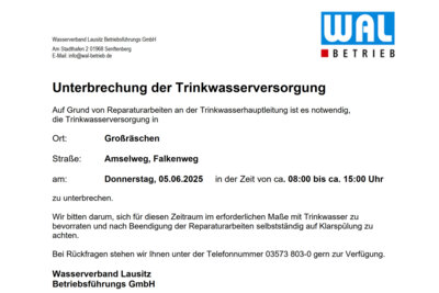 Ankündigung WAL (Bild vergrößern)