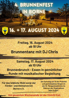 Foto zur Meldung: 4. Brunnenfest in Borne