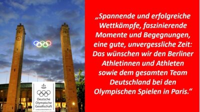 Meldung: DOG Berlin wünscht erfolgreiche Olympische Spiele