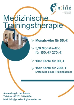 ANGEBOT Medizinische Trainingstherapie