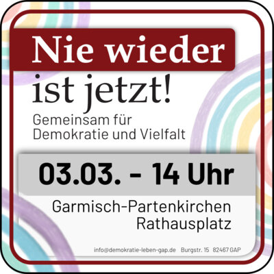 Nie wieder ist jetzt information (Bild vergr&ouml;&szlig;ern)