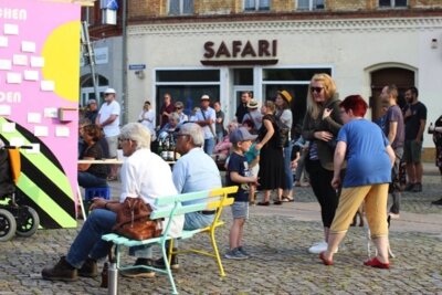 Auf dem Bismarckplatz in Wittenberge (Bild vergrößern)