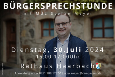 Bürgersprechstunde mit MdL Stefan Meyer