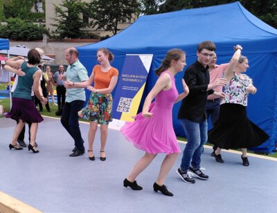 Foto zur Meldung: Gelungener Auftritt beim Regensburger Gassenfest 23.06.2024