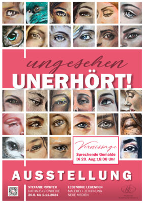 Foto zu Meldung: Neue Ausstellung im Rathaus |  ungesehen - UNERHÖRT! Stefanie Richter