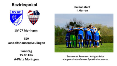 Foto zur Meldung: 1.Herren trifft im Bezirkspokal auf Absteiger der Landesliga