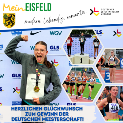 Leichtathletik-DM in Koblenz - Smilla Bauer holt sich die Goldmedaille (Bild vergrößern)