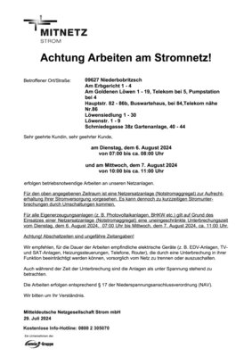 Mitteilung Mitnetz Strom (Bild vergrößern)
