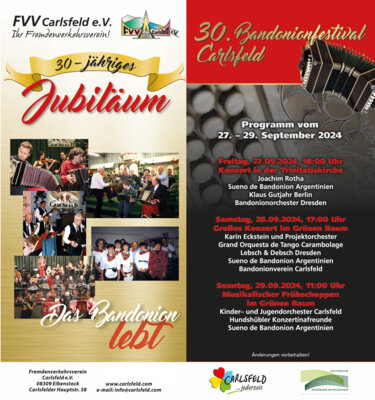 Bandonionfestival Carlsfeld (Bild vergrößern)