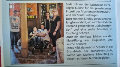 Gemeinsames Projekt der Arbeiterwohlfahrt (AWO) und der Stadt Hecklingen