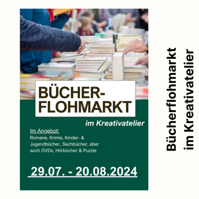 Bücherflohmarkt in der Bibliothek (Bild vergrößern)