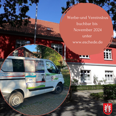Werbe- und Vereinsbus der Gemeinde Eschede (Bild vergrößern)