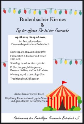 Meldung: Kirmes in Budenbach