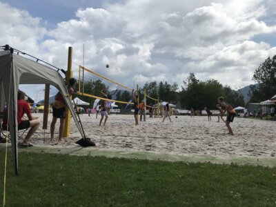 Beachteam Berghof/Rumpel bei den U17m DBM in Lengries dabei