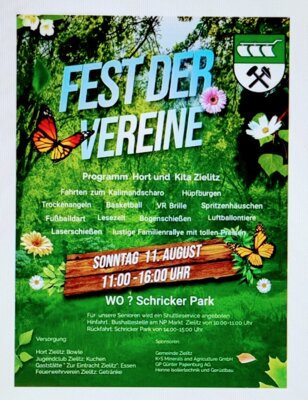 Meldung: Einladung zum Fest der Vereine am Sonntag, dem 11. August 2024