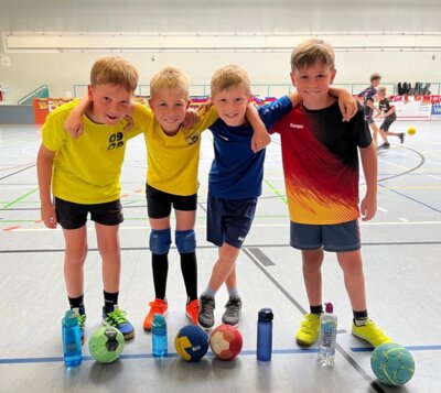 Minis: Pulsnitzer Handballer beim Handballcamp in Senftenberg dabei