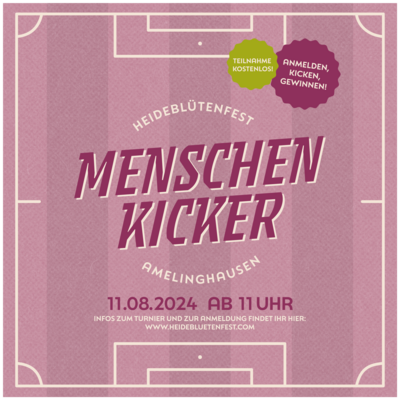 Meldet euer Team zum Menschenkickerturnier an! (Bild vergrößern)