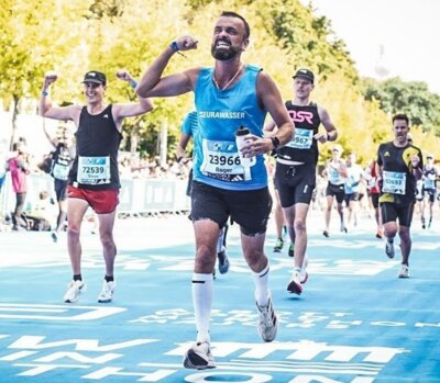 Zieleinlauf beim Berlin Marathon. Foto: privat